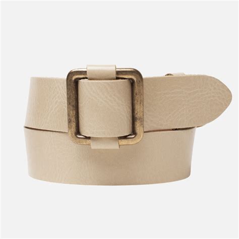 cream luxury belts